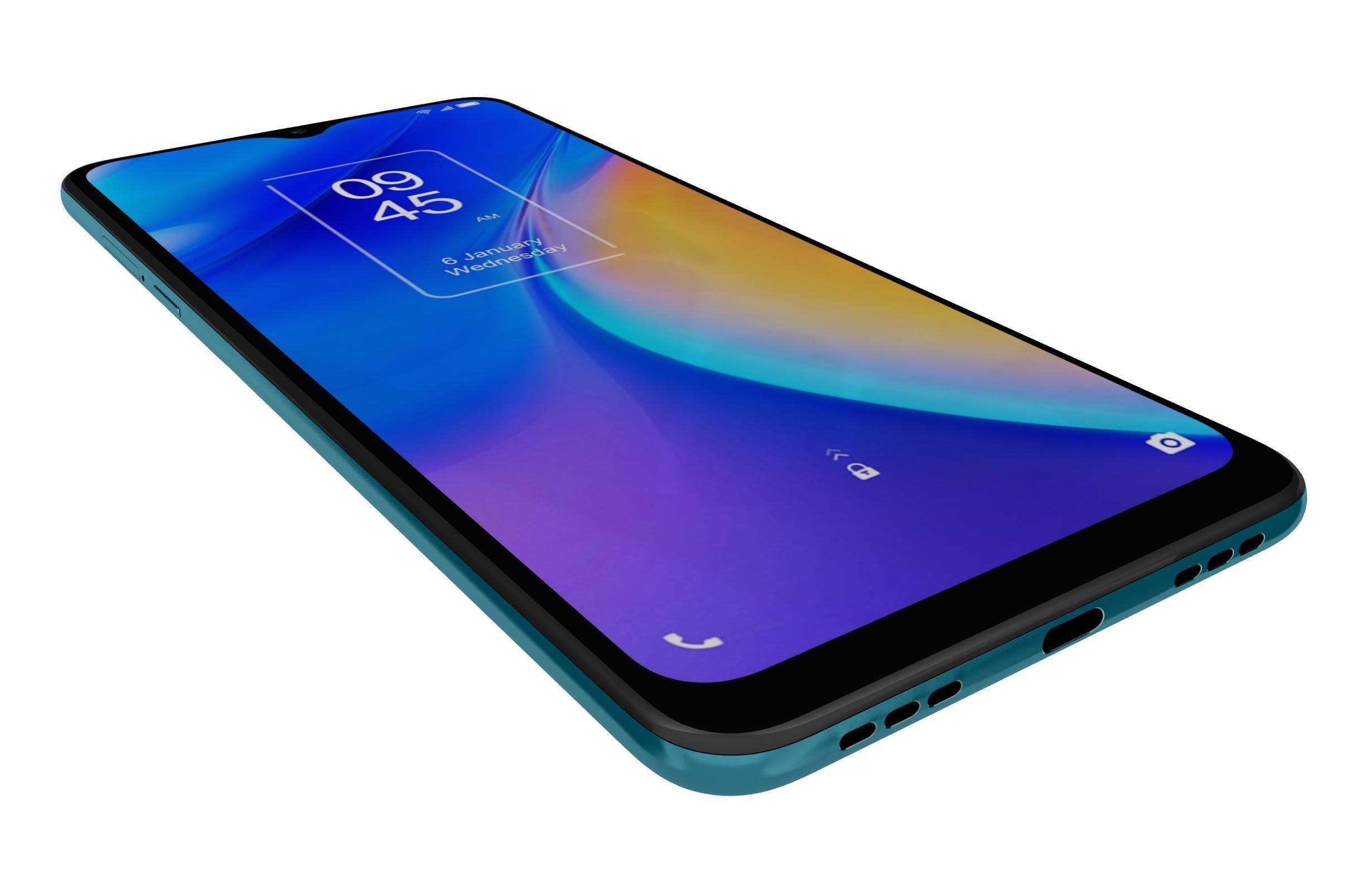 TCL 20 SE Blue 3D model_12