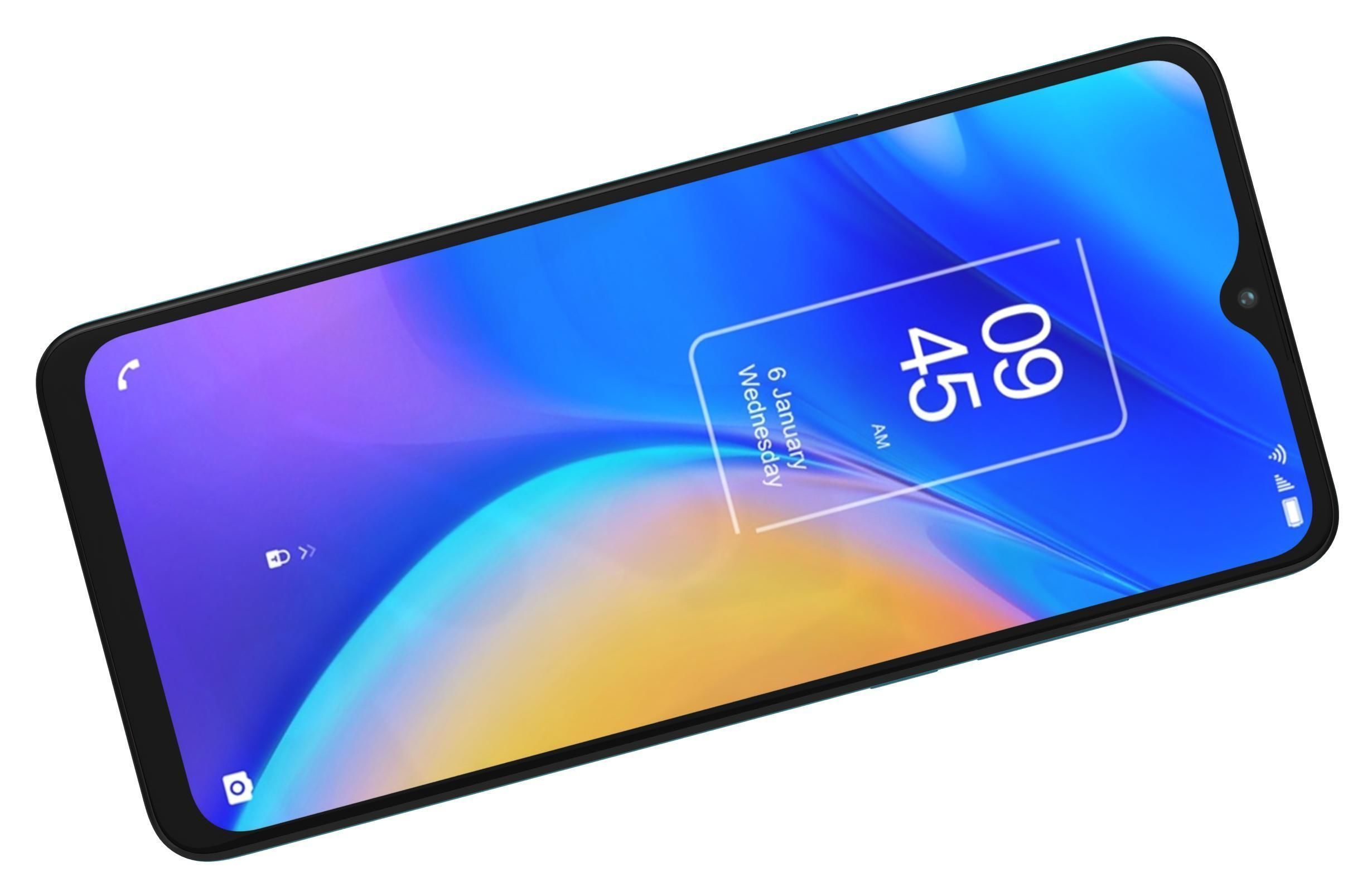 TCL 20 SE Blue 3D model_10