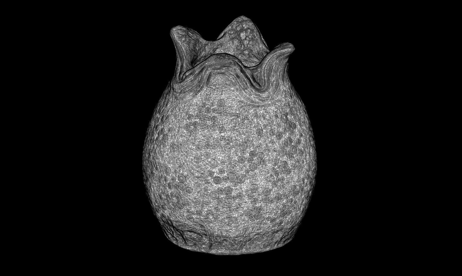 3D PRINTABLE OPEN ALIEN EGGS THREE PACK 3D print model_32
