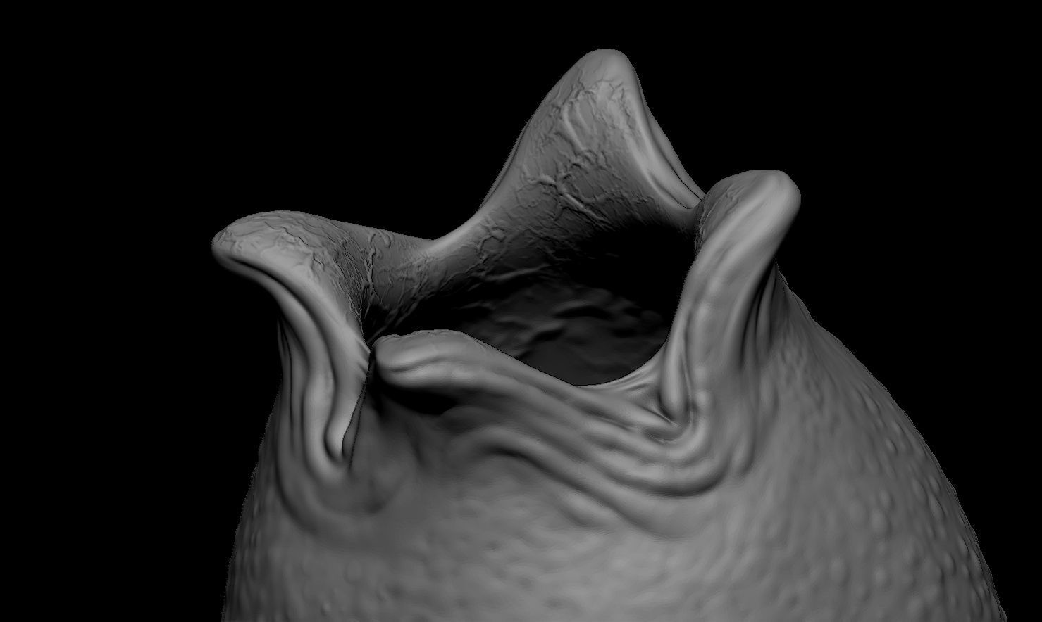 3D PRINTABLE OPEN ALIEN EGGS THREE PACK 3D print model_28