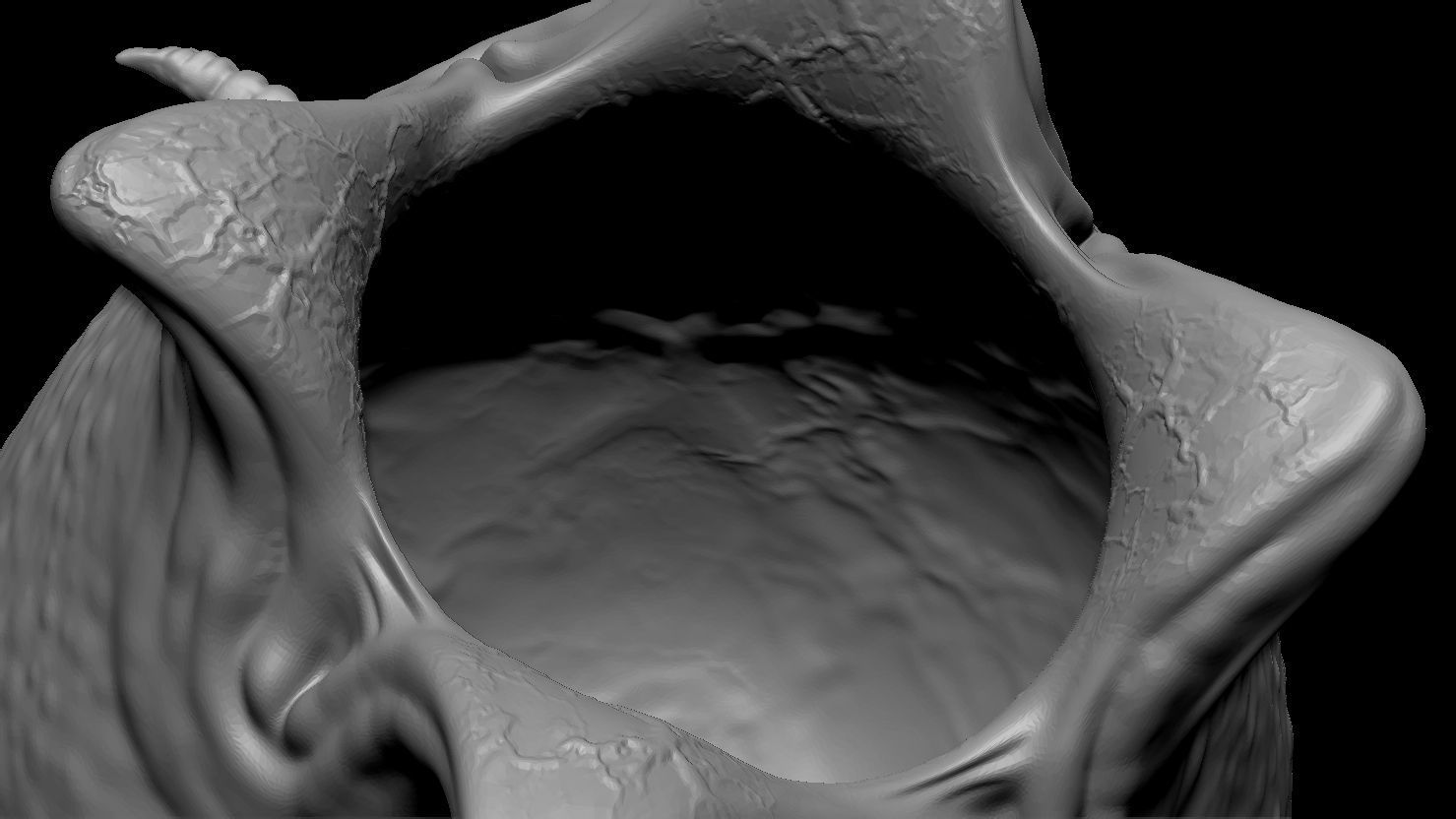 3D PRINTABLE OPEN ALIEN EGGS THREE PACK 3D print model_22