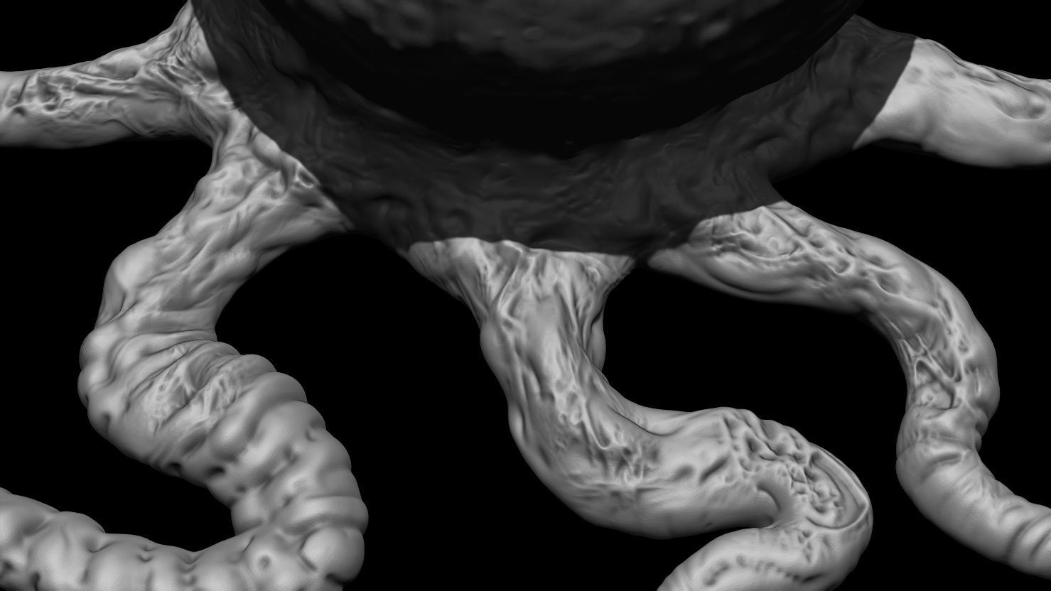 3D PRINTABLE OPEN ALIEN EGGS THREE PACK 3D print model_9