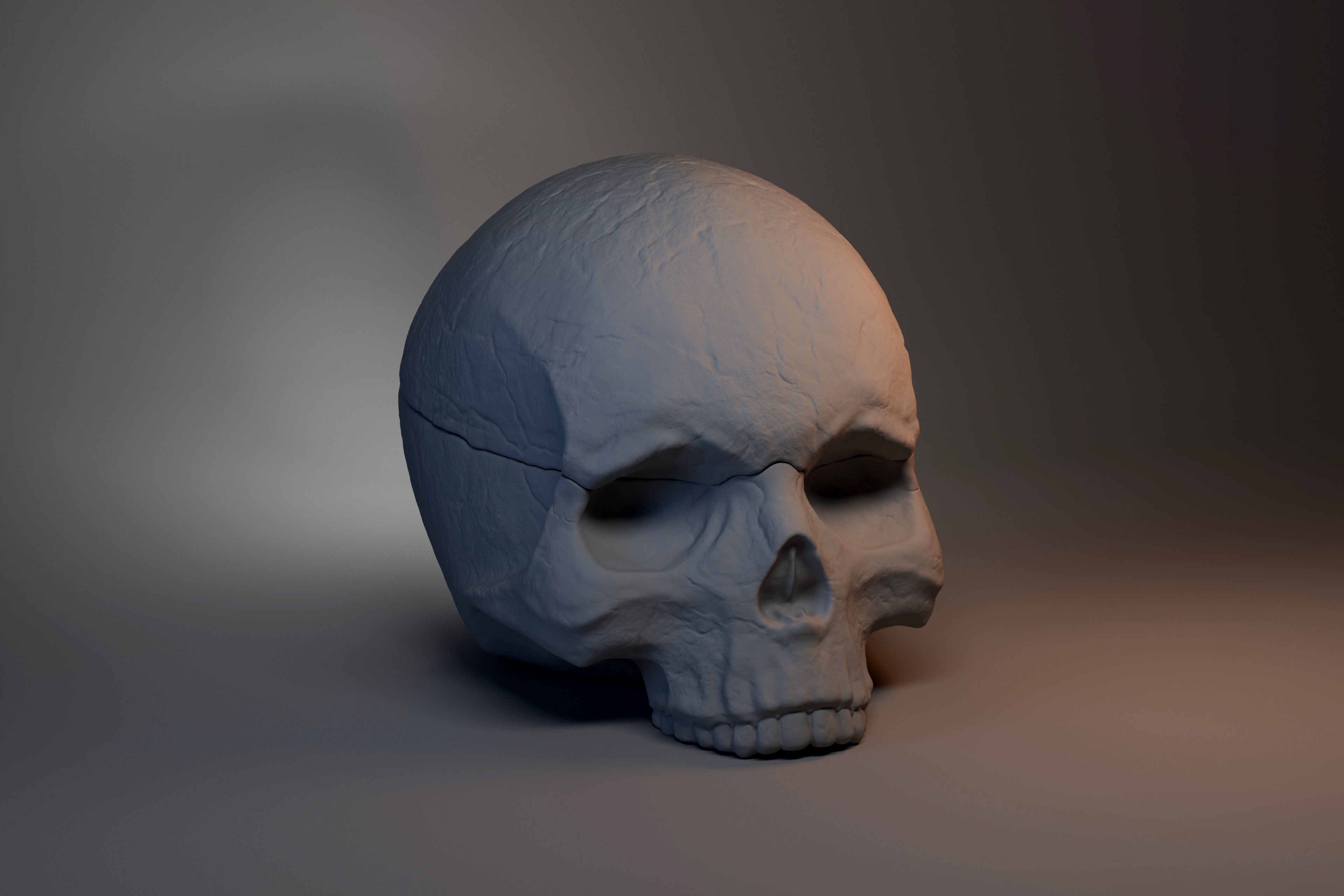 Skull-shaped box 3D print model_6
