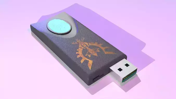 USB Zelda  Low-poly 3D model