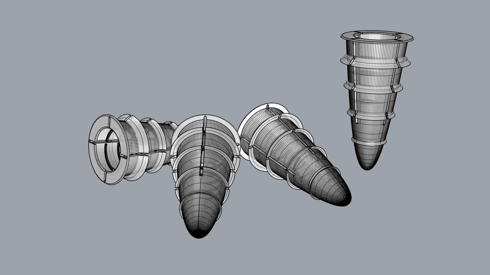 Expanding plug I Taquete expansivo Low-poly 3D model_20