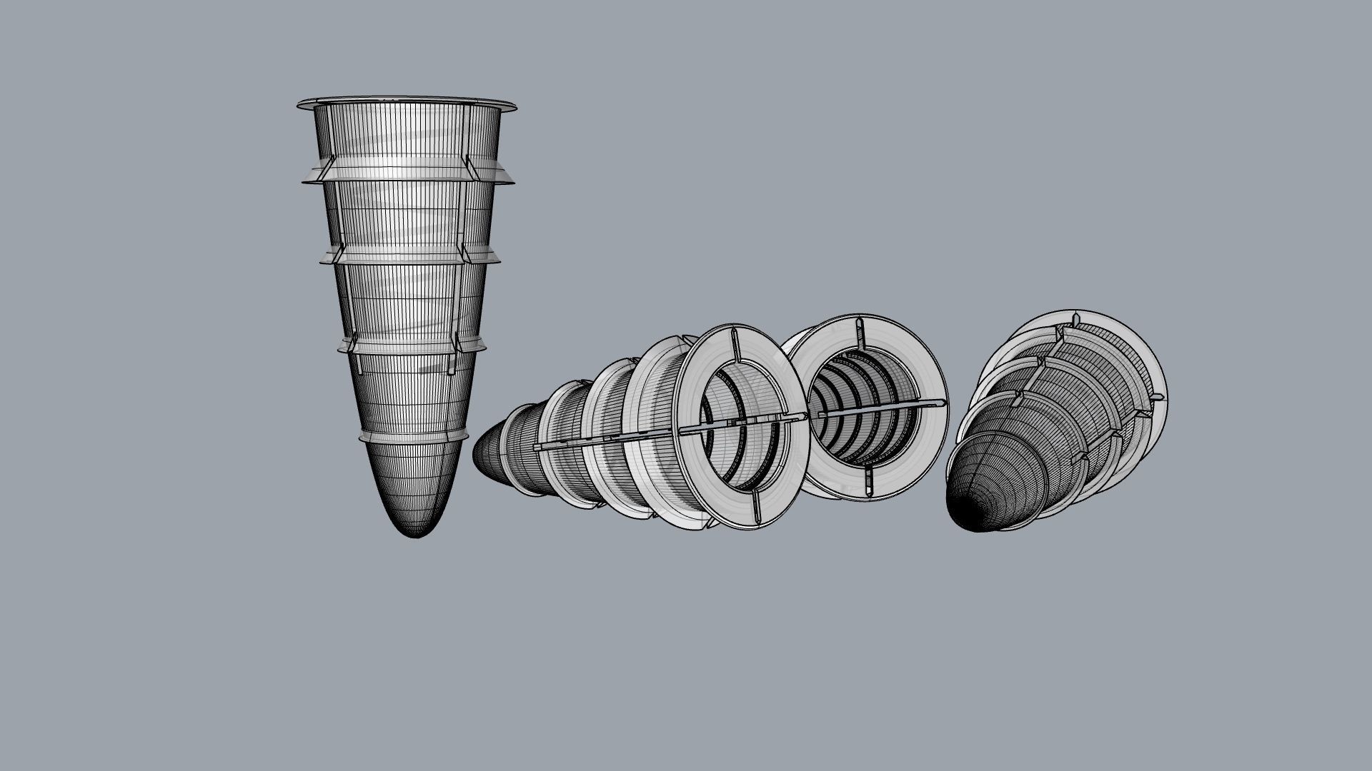 Expanding plug I Taquete expansivo Low-poly 3D model_10
