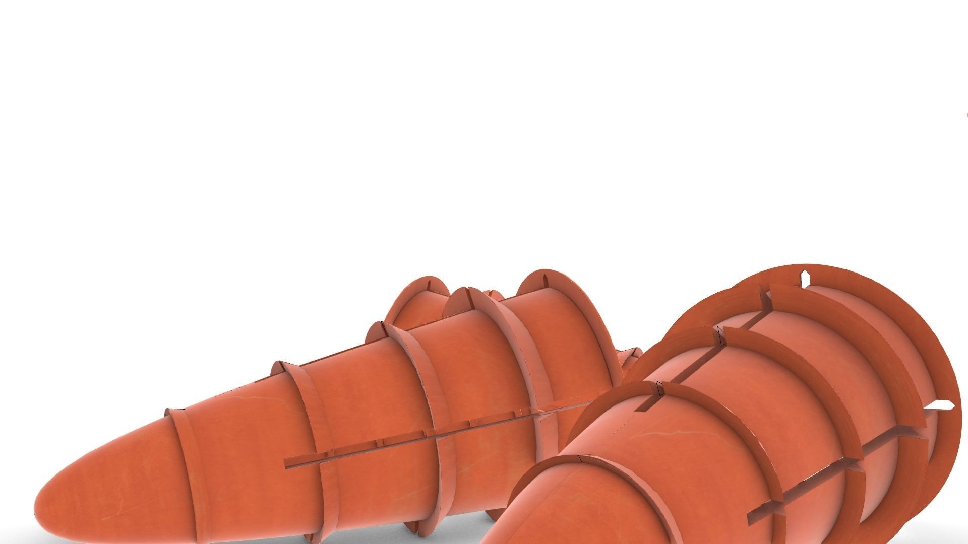 Expanding plug I Taquete expansivo Low-poly 3D model_9