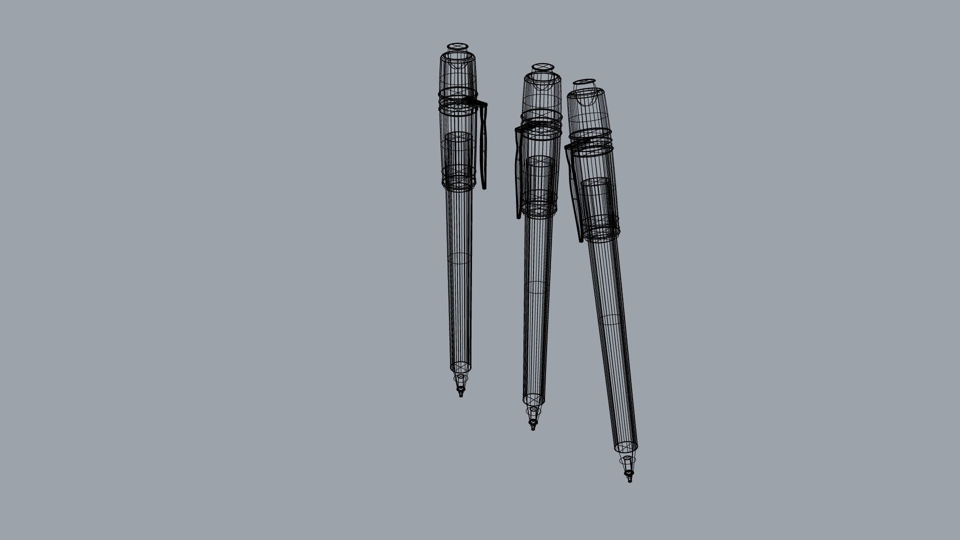 Viking Pen I Pluma Vikinga Low-poly 3D model_8