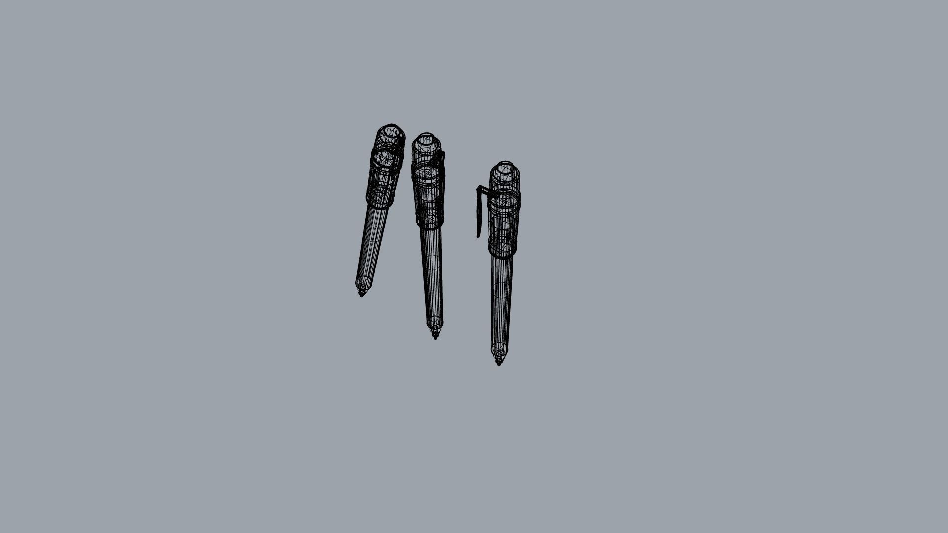 Viking Pen I Pluma Vikinga Low-poly 3D model_18