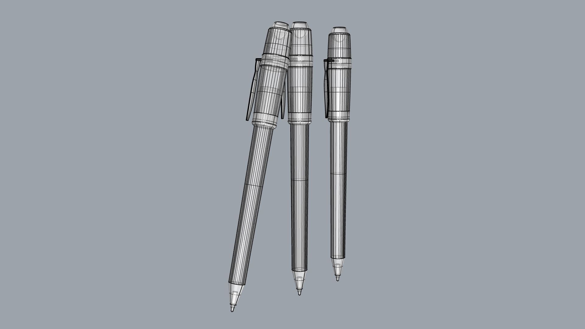 Viking Pen I Pluma Vikinga Low-poly 3D model_19