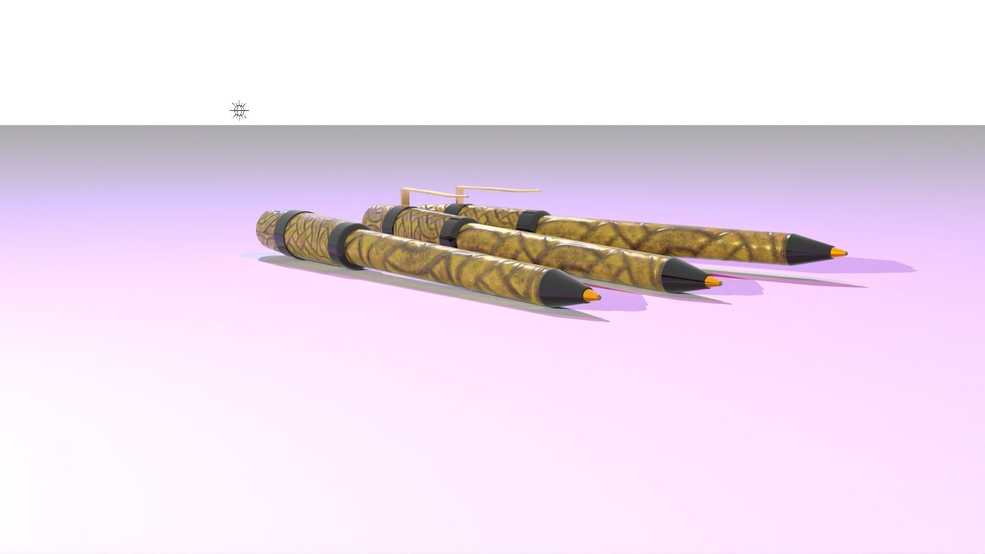 Viking Pen I Pluma Vikinga Low-poly 3D model_15