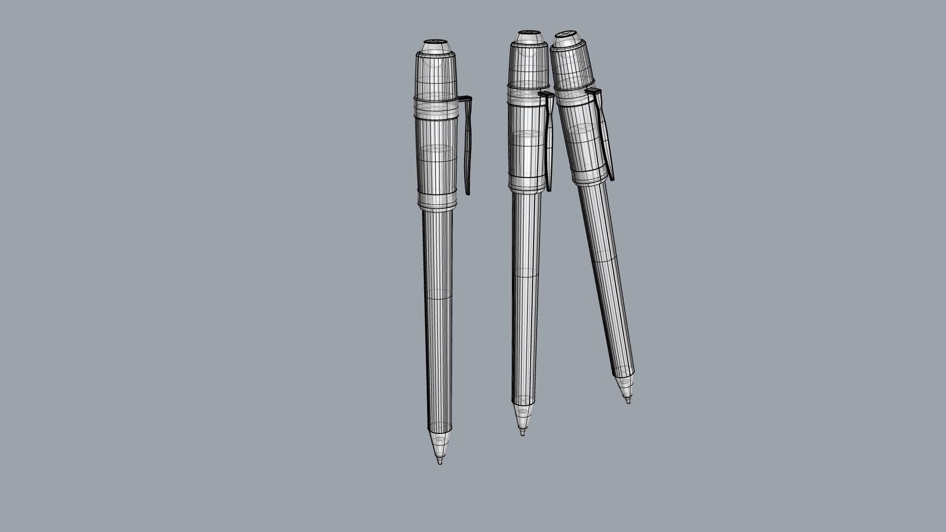 Viking Pen I Pluma Vikinga Low-poly 3D model_6
