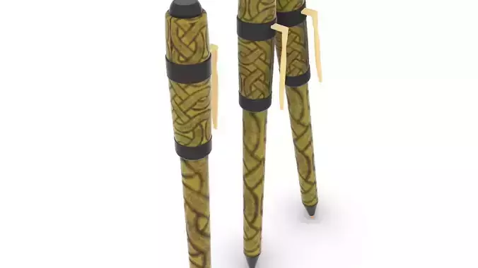 Viking Pen I Pluma Vikinga Low-poly 3D model