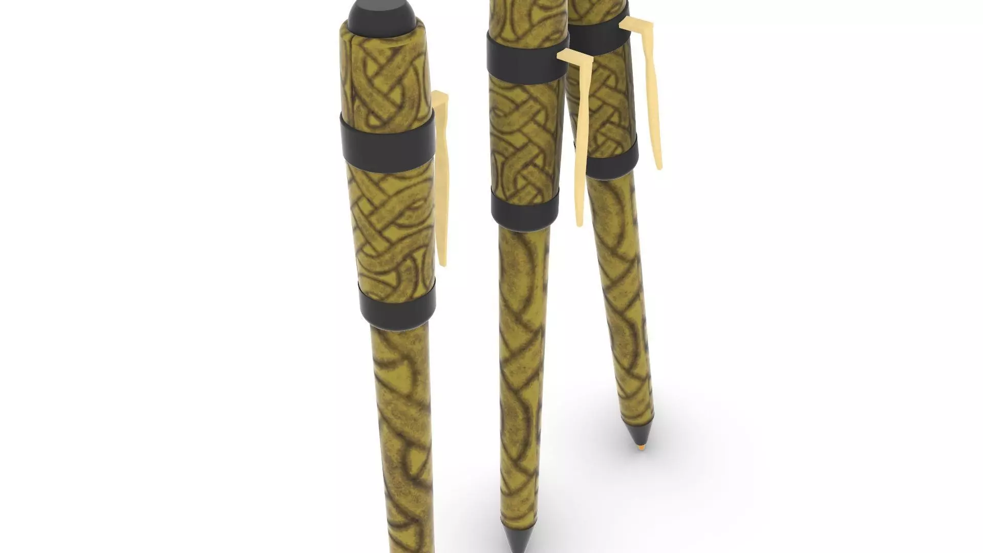 Viking Pen I Pluma Vikinga Low-poly 3D model_0