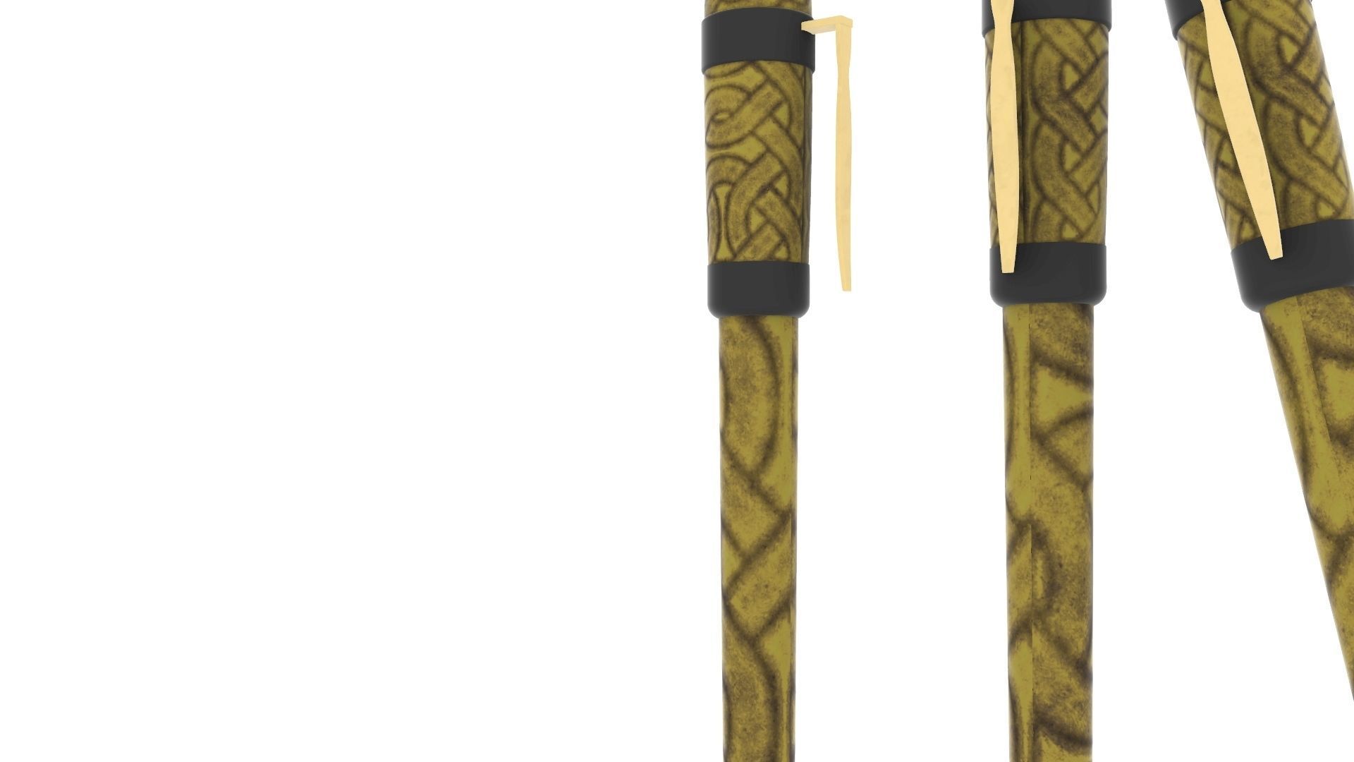 Viking Pen I Pluma Vikinga Low-poly 3D model_10