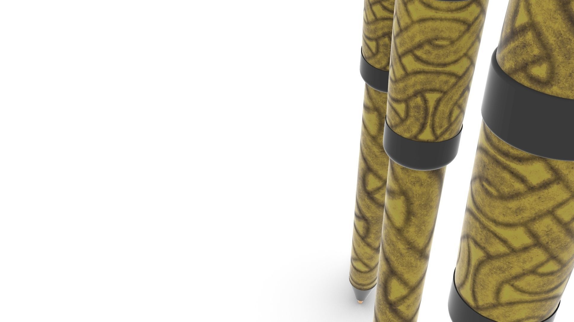 Viking Pen I Pluma Vikinga Low-poly 3D model_12