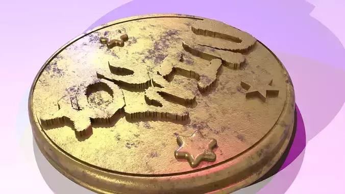 Ugly medal Choulou de xunzhang Fbx Low-poly 3D model