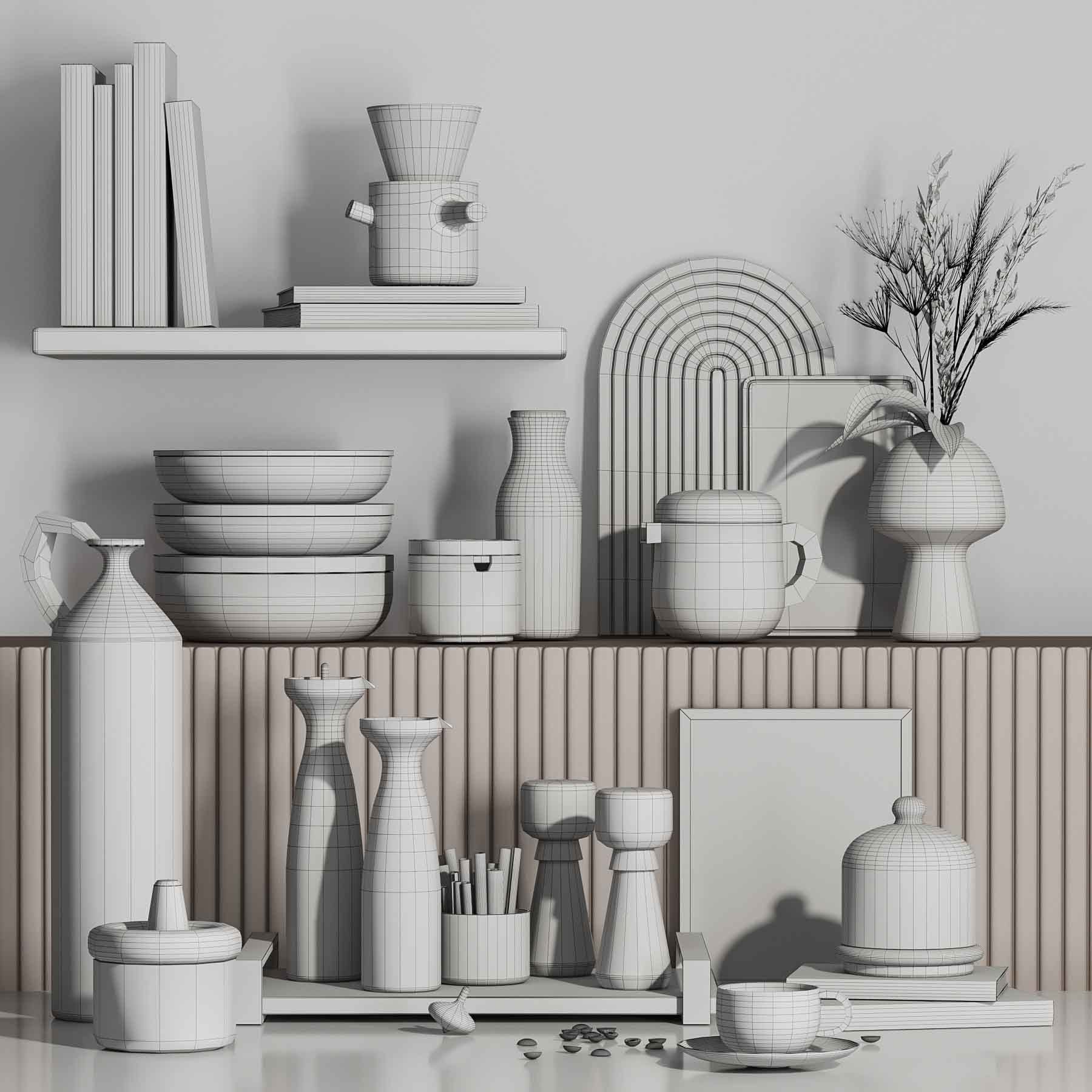 kitchen accessories046 3D model_2