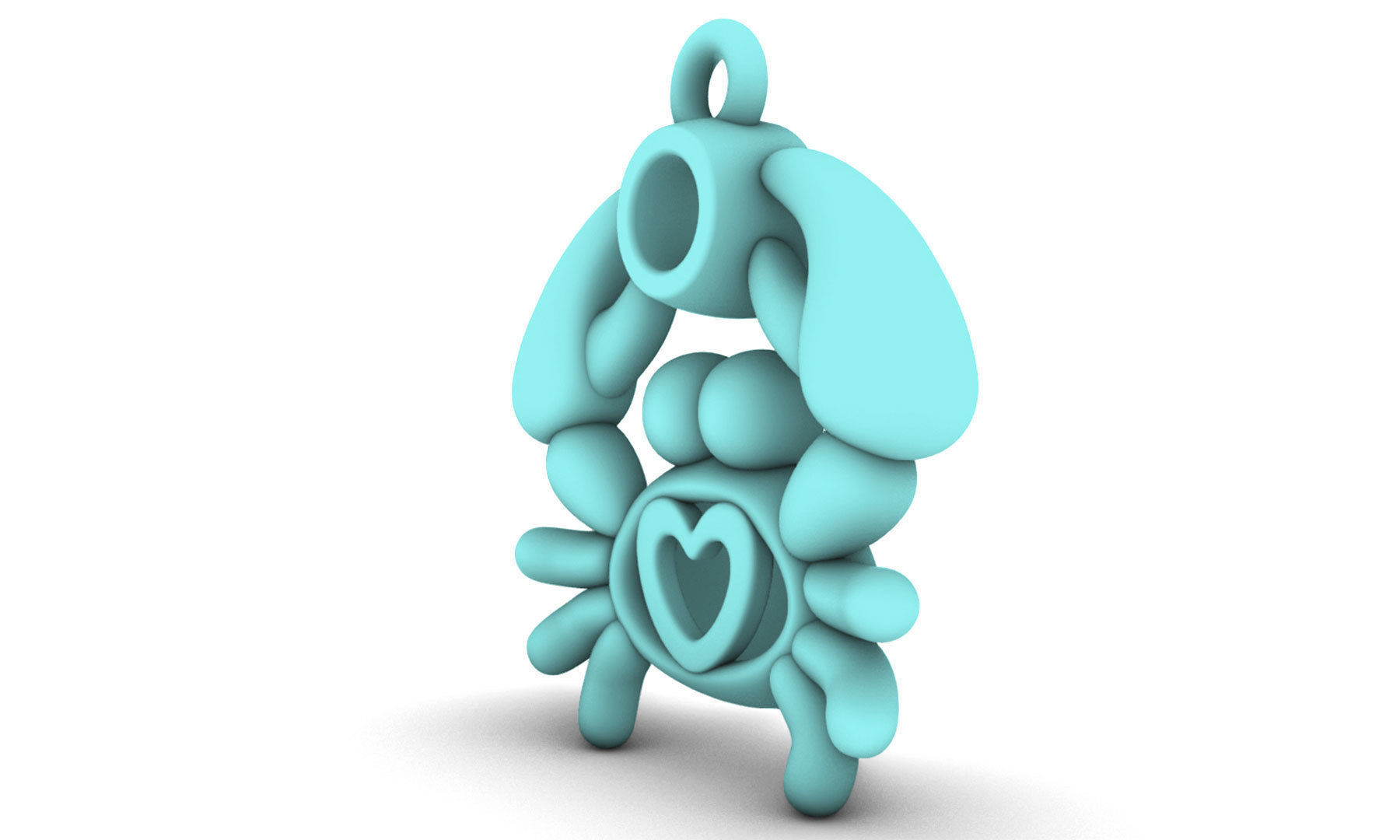 Sealives-Crab with Bezel Set Diamond Charm-Pendant for Bracelet 3D print model_7