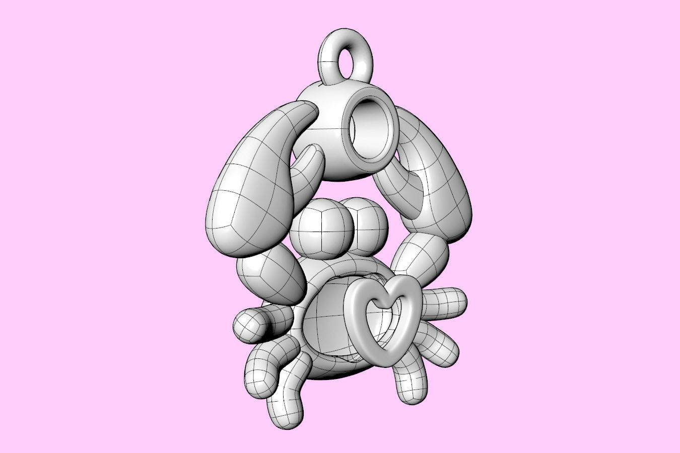 Sealives-Crab with Bezel Set Diamond Charm-Pendant for Bracelet 3D print model_23