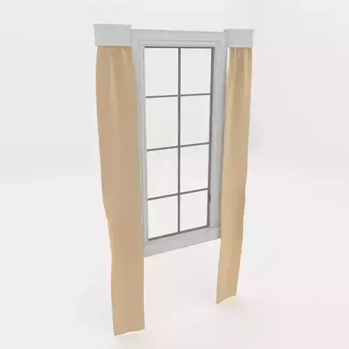 Modern Window Low-poly 3D model