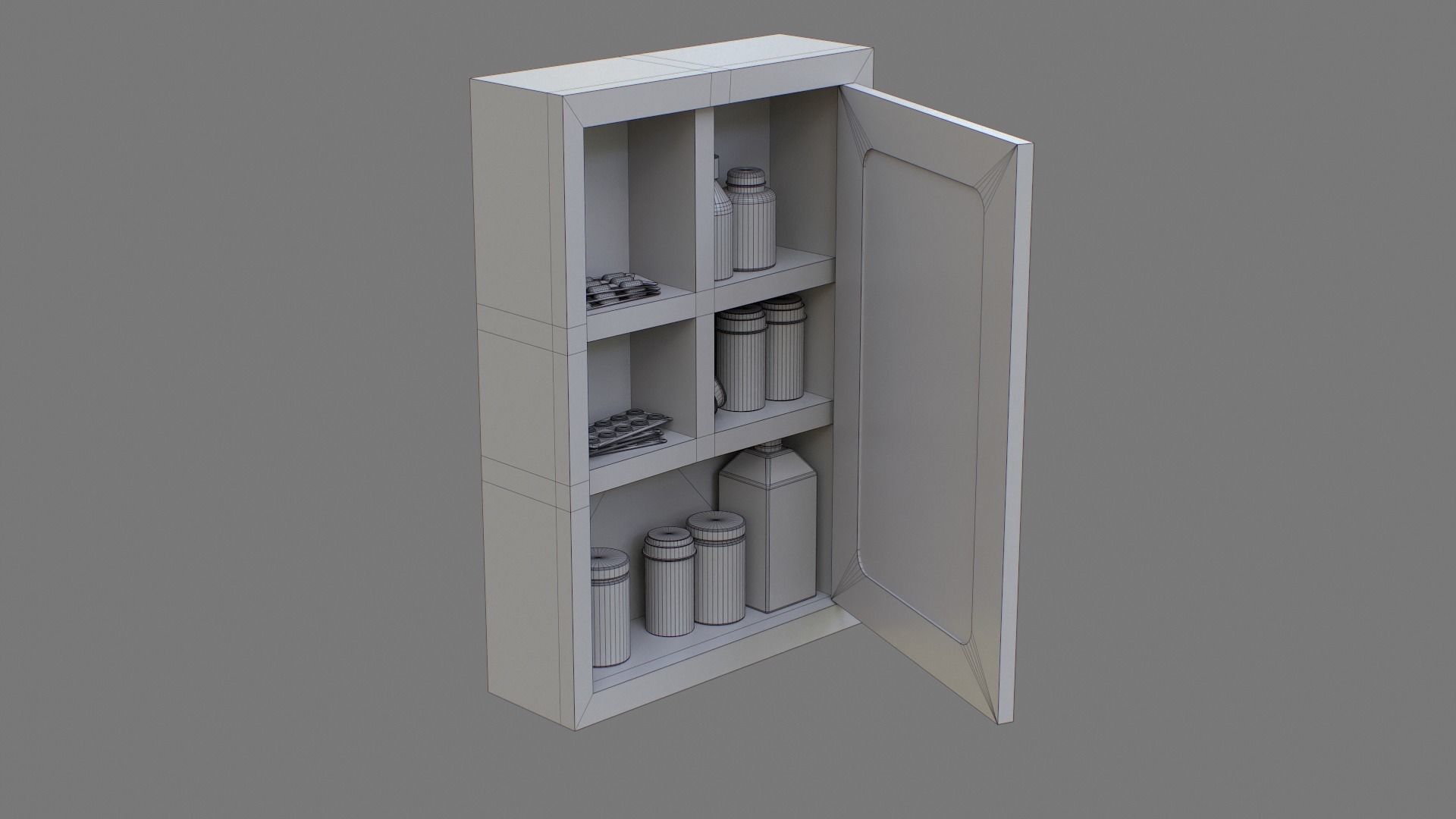 First Aid Box Low-poly 3D model_23