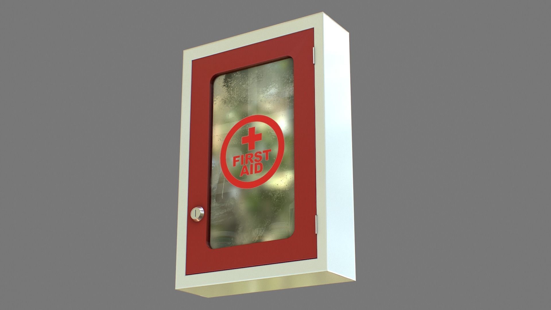 First Aid Box Low-poly 3D model_13