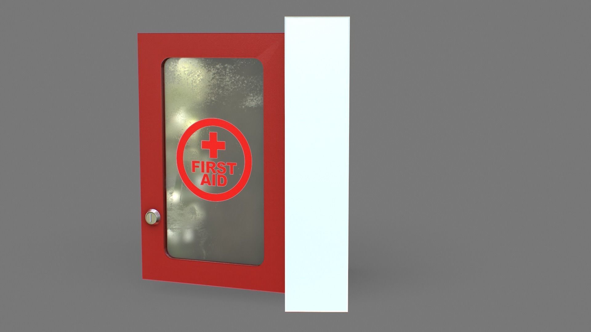 First Aid Box Low-poly 3D model_9