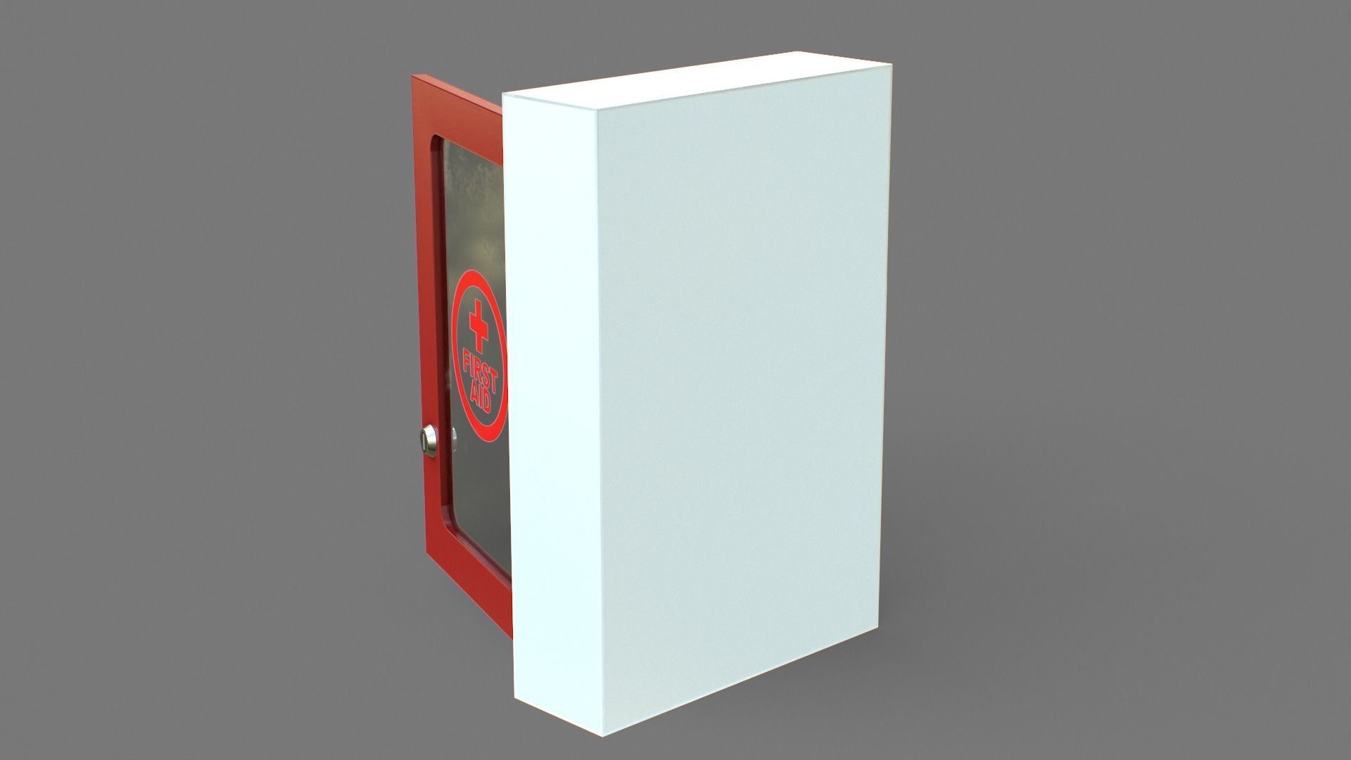 First Aid Box Low-poly 3D model_14