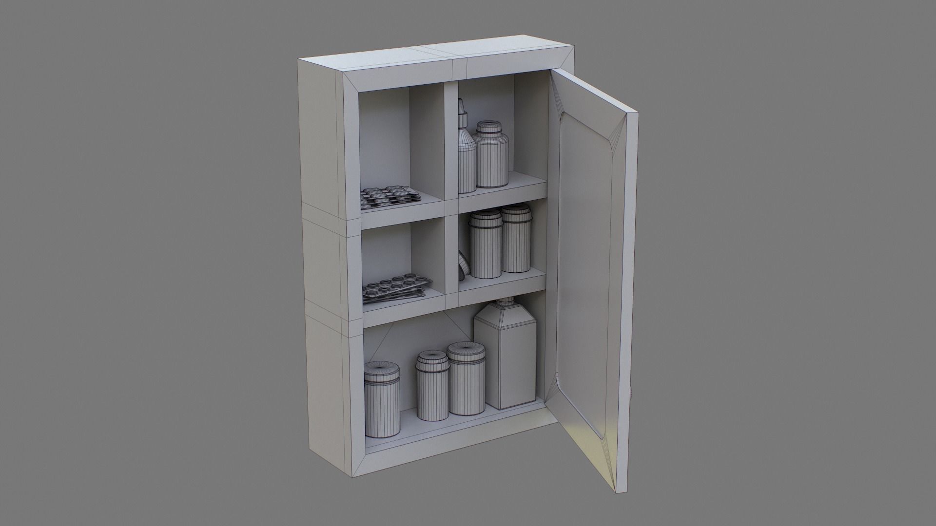 First Aid Box Low-poly 3D model_19