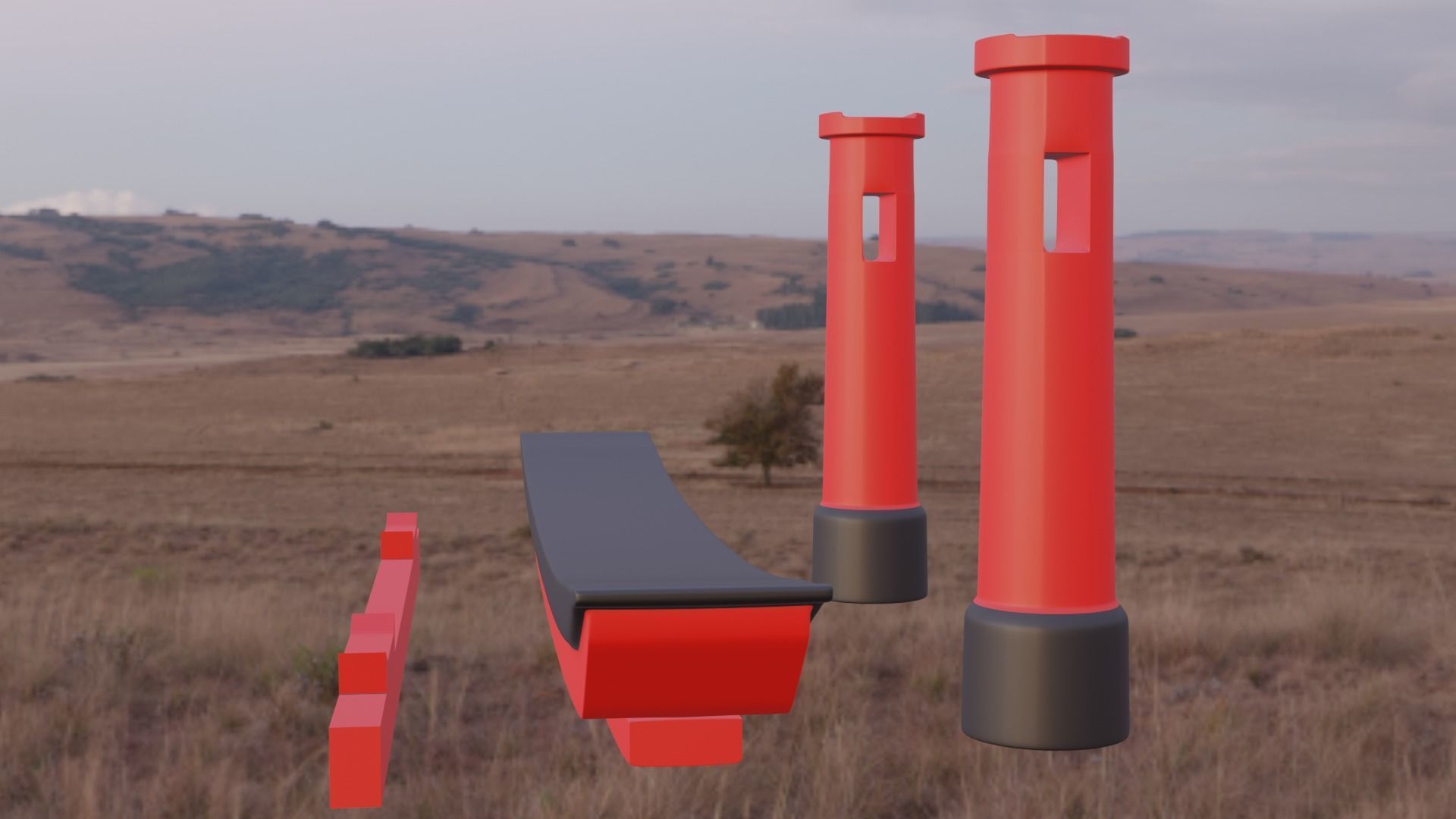 Japanese shrine gate Torii 3D objects   3D print model_2