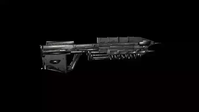 Halo Assault Rifle Made In Maya and Textured In 3DCoatTextura