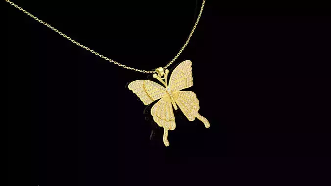 Butterfly Pendant Jewelry 3D print model