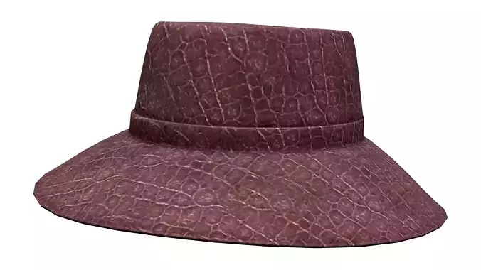 Leather Fashionable Floppy Hat