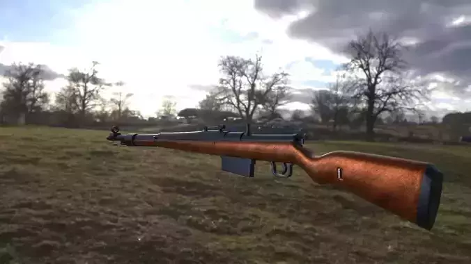 kar98 3d model rifle