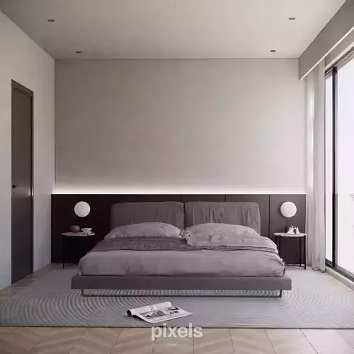 APARTMENT 001     MASTER BEDROOM     3D MODEL AND SCENE 3D model