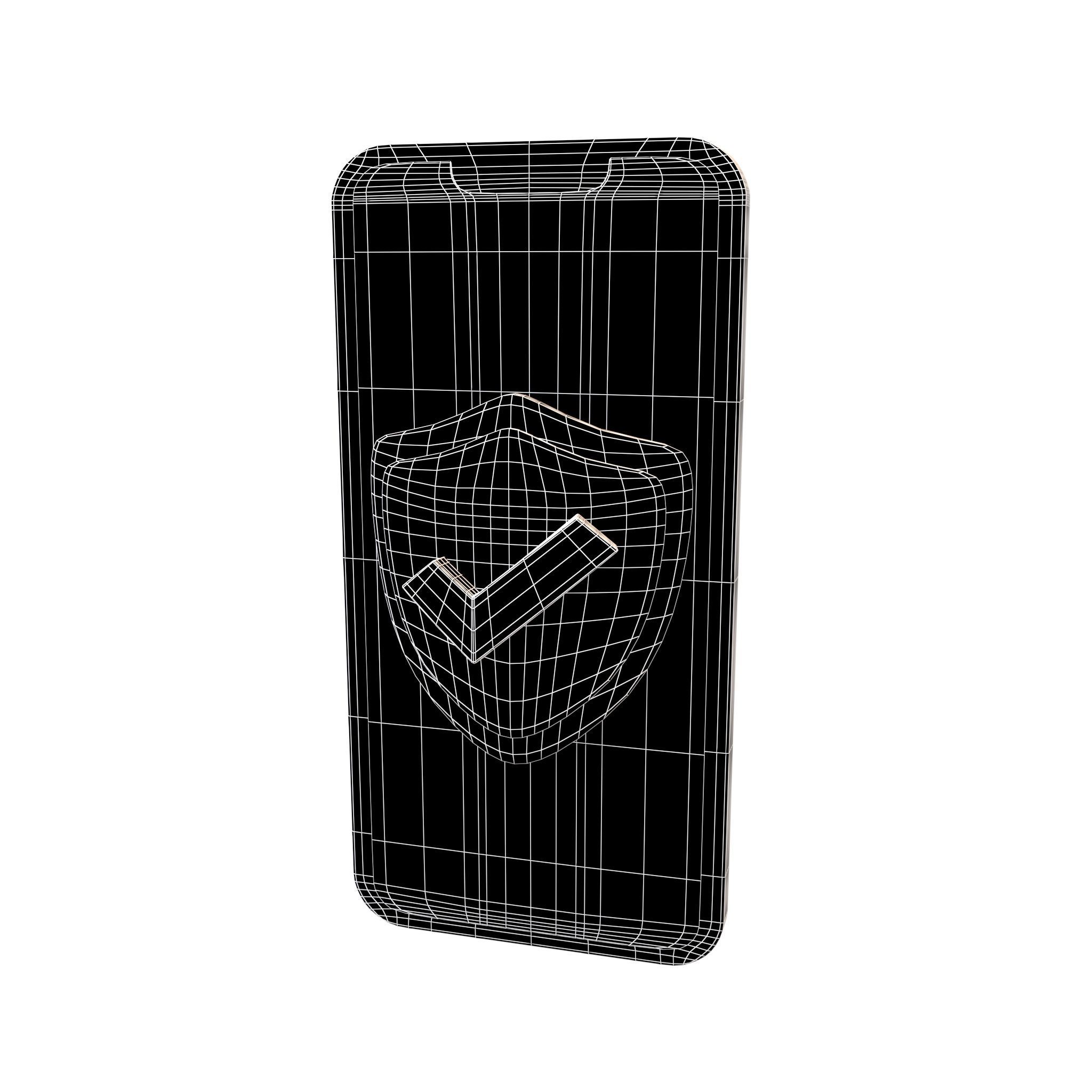 Phone Security Icon v1 001 Low-poly 3D model_12