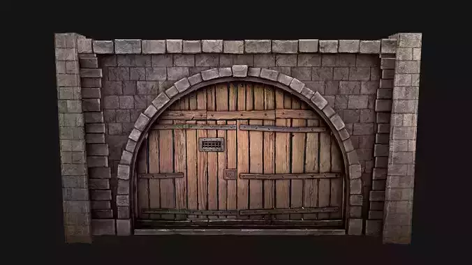 Medieval Prison Door 