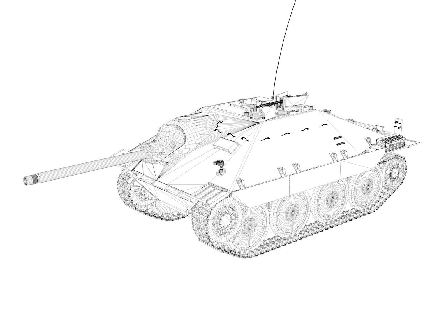 Jagdpanzer 38t Hetzer - 708 Volks-Grenadier Division  3D model_18