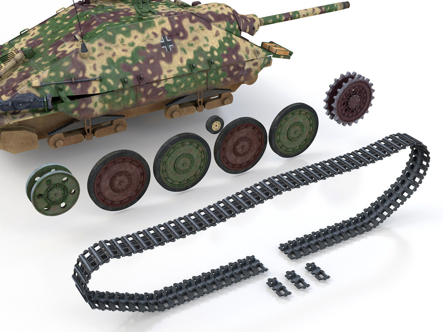 Jagdpanzer 38t Hetzer - 708 Volks-Grenadier Division  3D model_11