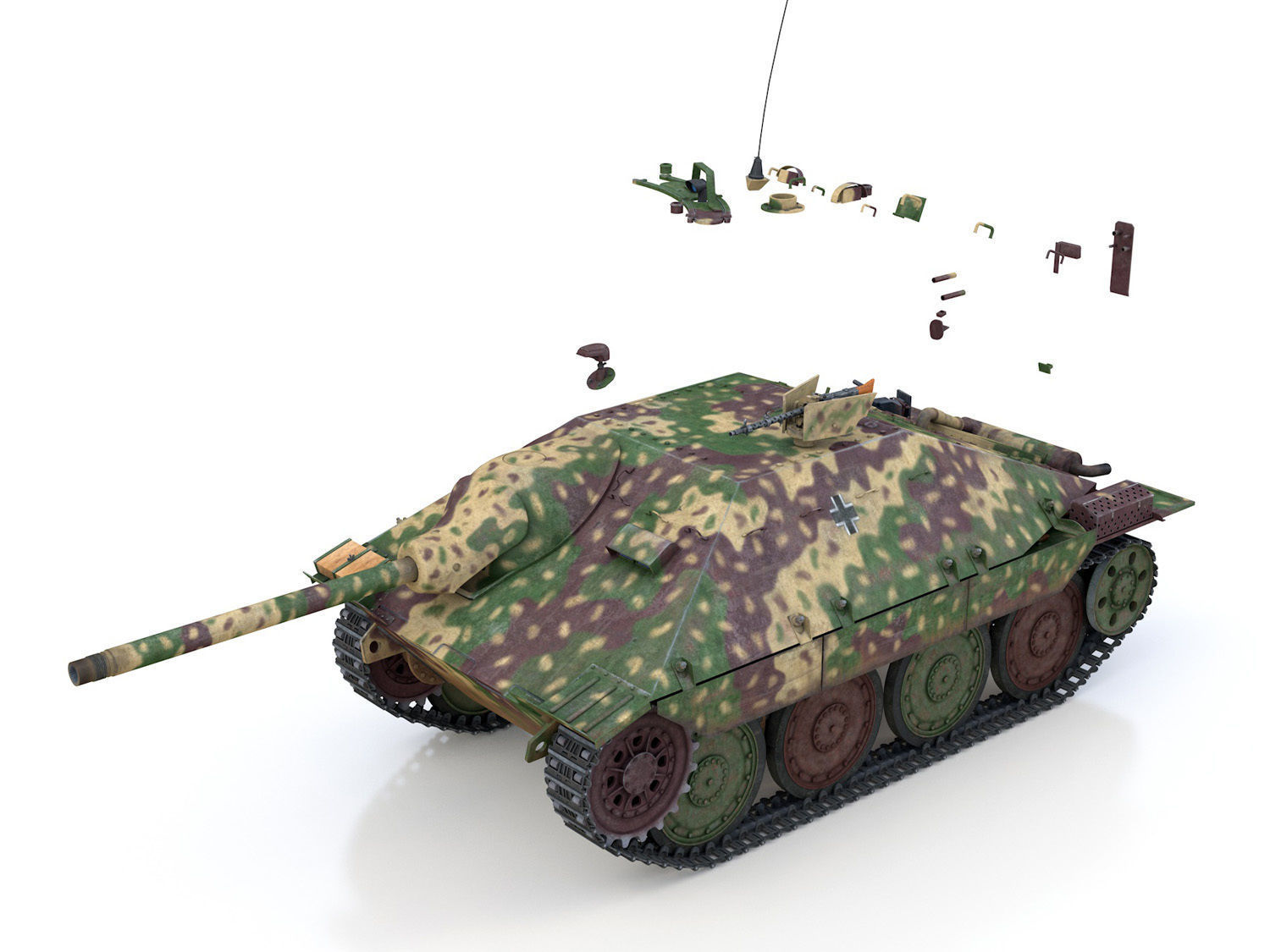 Jagdpanzer 38t Hetzer - 708 Volks-Grenadier Division  3D model_15