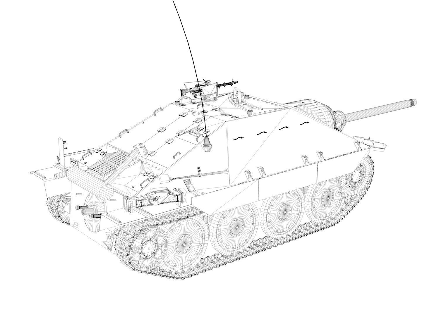 Jagdpanzer 38t Hetzer - 708 Volks-Grenadier Division  3D model_19