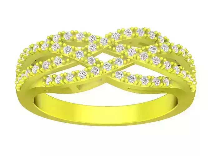 vietnamese diamond women fashion ring 4537 3D print model
