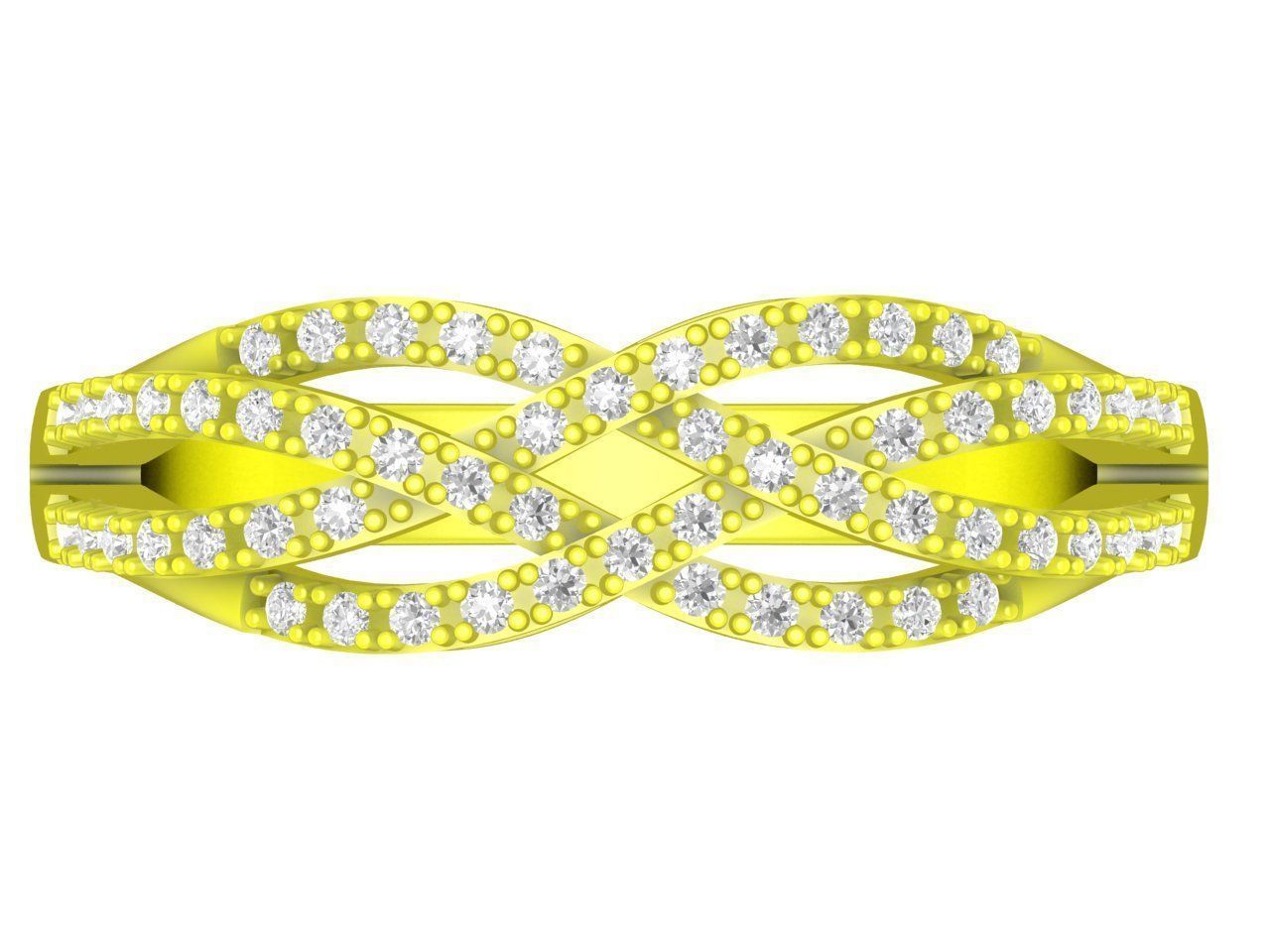 vietnamese diamond women fashion ring 4537 3D print model_2