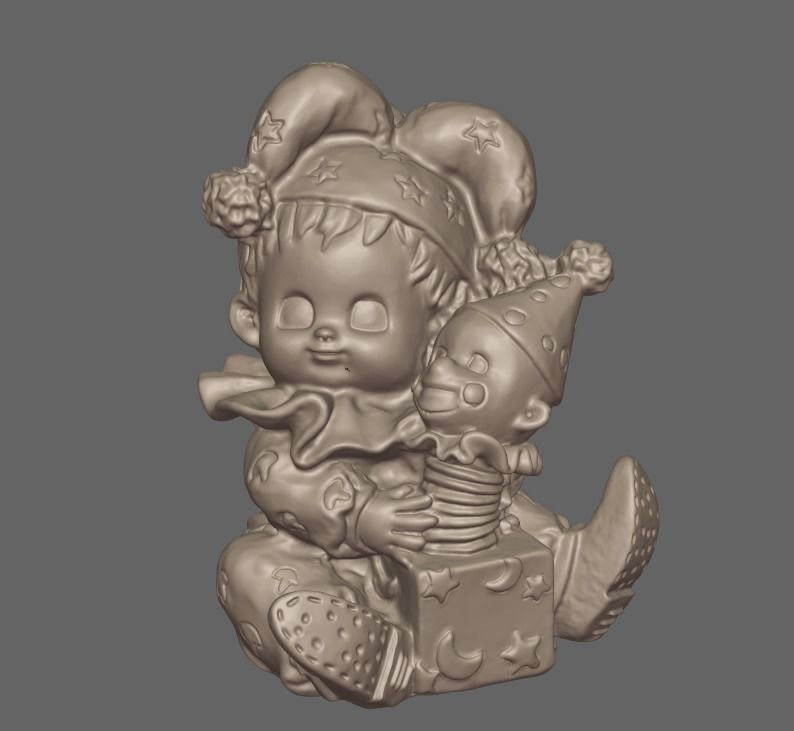 Carte joker 2 3D print model_8