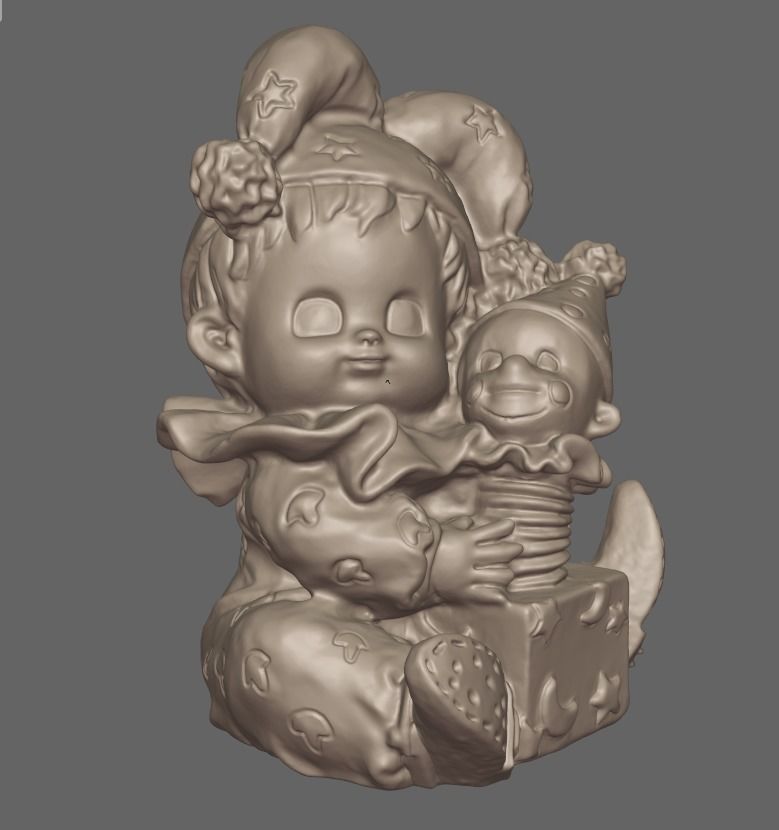 Carte joker 2 3D print model_10