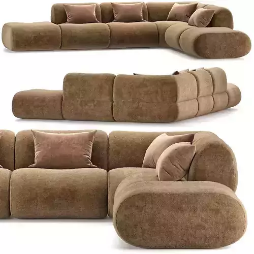 Lemmi Sofa Low-poly 3D model