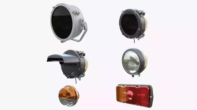 Soviet APC Lights Set 3D model