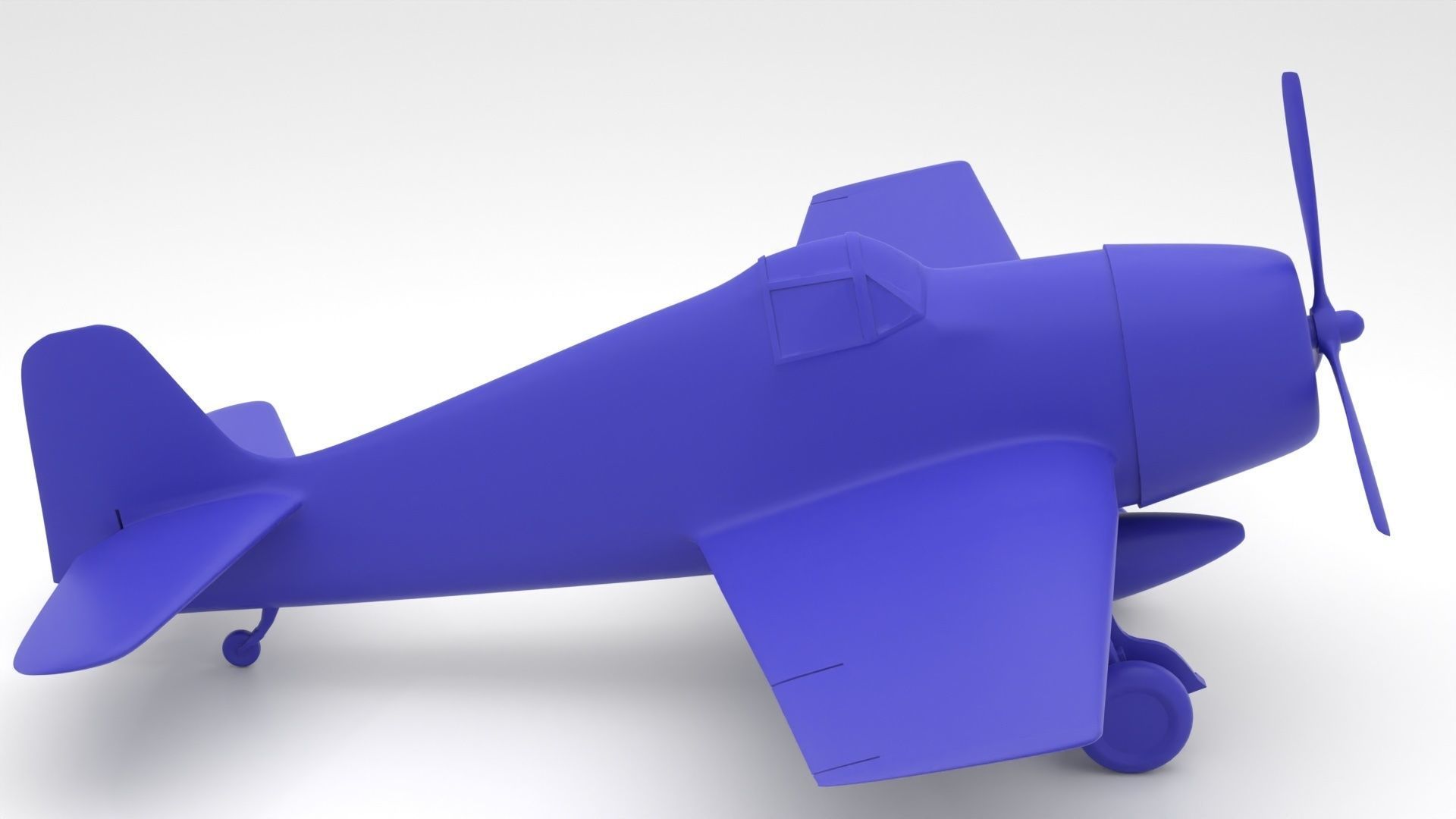 Grumman F6F Hellcat - 3d printer ready 3D print model_6