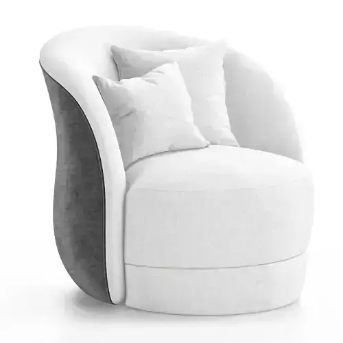 Armchair minimalistic Low-poly 3D model